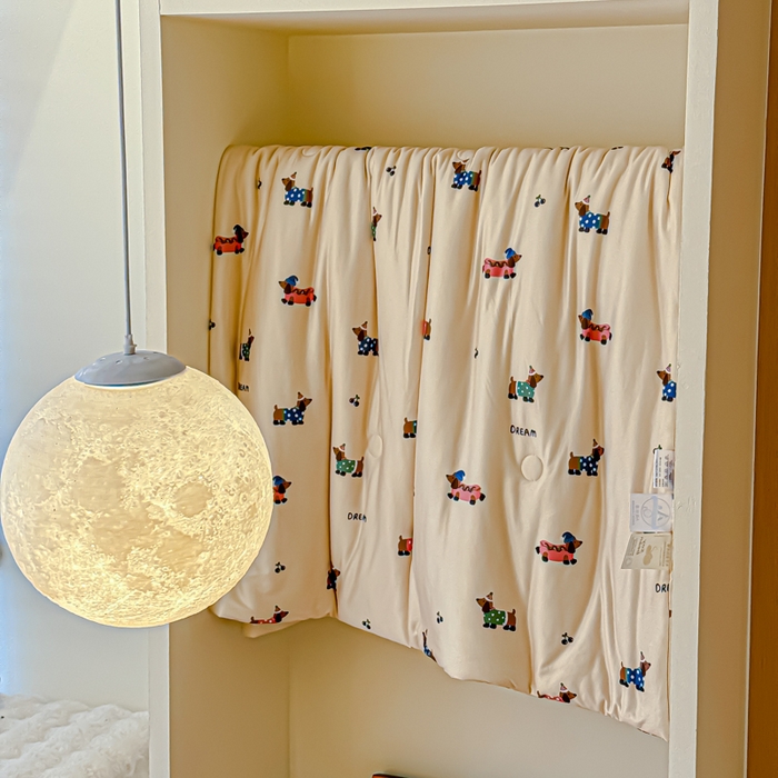 91家纺网 家纺一手货源 找家纺 品乐家纺 2025新款A类针织棉大豆被夏被夏凉被空调被学生被子 圣诞狗狗