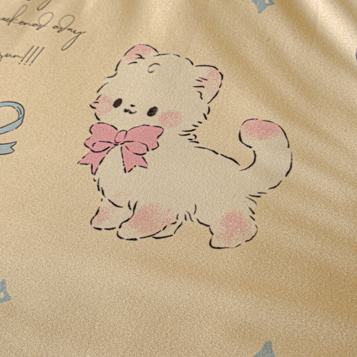 91家纺网 家纺一手货源 找家纺 品乐家纺 2025新款A类针织棉大豆被夏被夏凉被空调被学生被子 萌宠-米色