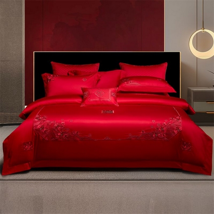 91家纺网 家纺一手货源 找家纺 （总）高大尚婚庆馆 2025秋冬新款长绒棉臻棉系列婚庆款多件套