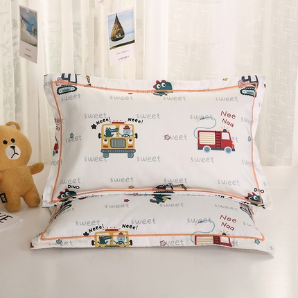 91家纺网 家纺一手货源 找家纺 （总）明星枕业  2025新款60s长绒棉儿童卡通荞麦枕枕套