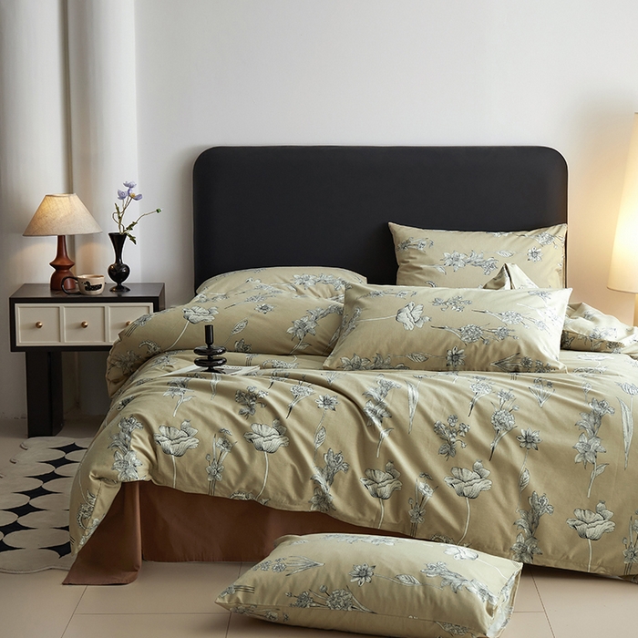 91家纺网 家纺一手货源 找家纺 （总）水洗的故事 2025新款全棉磨毛印花四件套