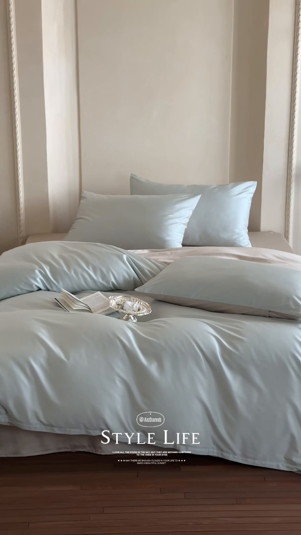 91家纺网 家纺一手货源 找家纺 （总）赫帛 2025新款60支超细旦天丝棉四件套-雅奢