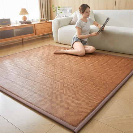 91家纺网 家纺一手货源 找家纺 （总）芊梵床垫 2025新款藤席地垫榻榻米垫子凉席床垫厚度2cm