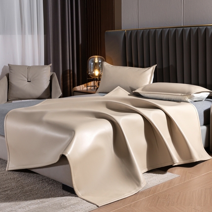 91家纺网 家纺一手货源 找家纺 （总）品乐家纺 2025新款纳帕防水耐磨免洗防霉透气隔热牛皮凉席