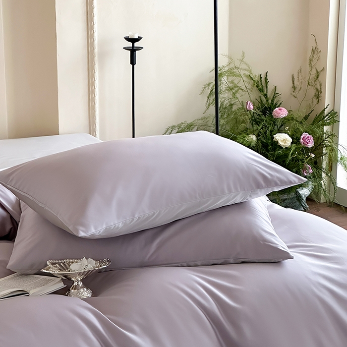 91家纺网 家纺一手货源 找家纺 赫帛 2025新款60支超细旦天丝棉四件套-雅奢 雅奢-柔紫色