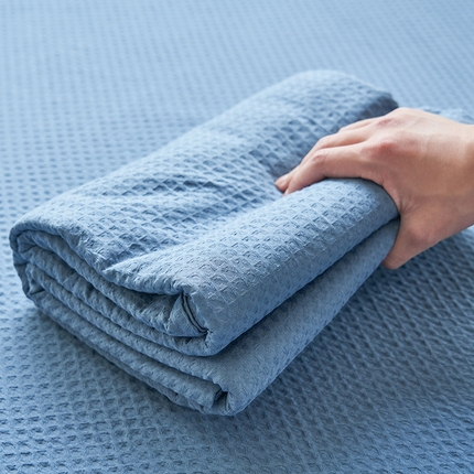 91家纺网 家纺一手货源 找家纺 （总）寐绸家纺 2025新款纯棉华夫格床单