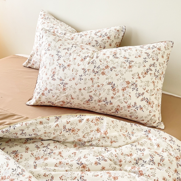 91家纺网 家纺一手货源 找家纺 宜家坊 2025新款水洗棉糯小棉夏被夏被四件套四季被春秋被单人学生双人被子被芯 浅花忆梦