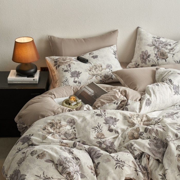 91家纺网 家纺一手货源 找家纺 时年家纺 2025零汗纱™数码印花系列套件 君莱黎