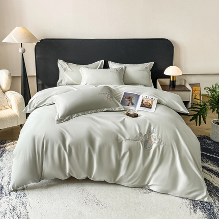 91家纺网 家纺一手货源 找家纺 （总）昊翔家纺 【量大价优】2025新款全棉纯棉长绒棉刺绣绣花四件套【配礼盒提供买家秀】