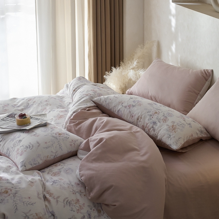 91家纺网 家纺一手货源 找家纺 时年家纺 2025零汗纱™数码印花系列套件 春日梦乡