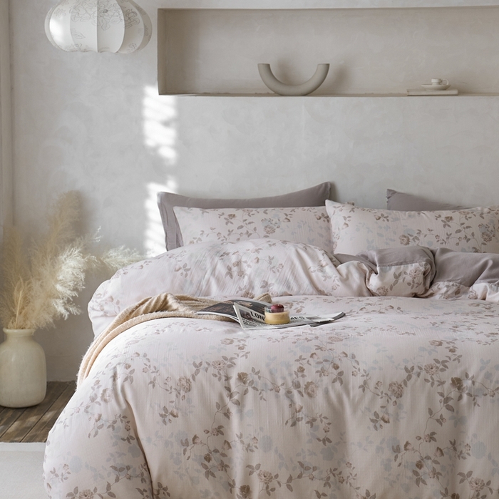 91家纺网 家纺一手货源 找家纺 时年家纺 2025零汗纱™数码印花系列套件 云野枝