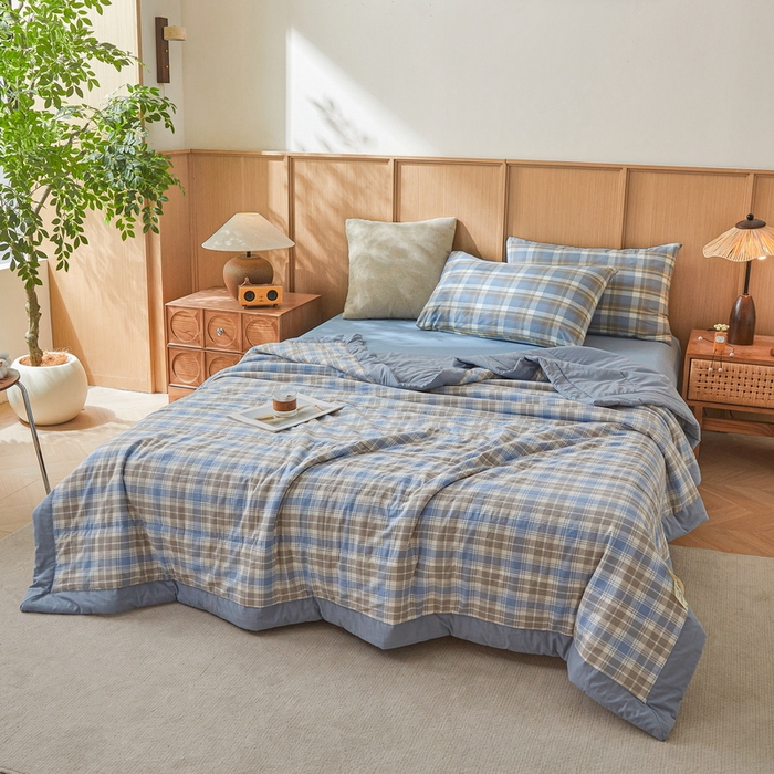 91家纺网 家纺一手货源 找家纺 猎鹿人家纺 A类水洗棉新疆棉花夏被 雅尚