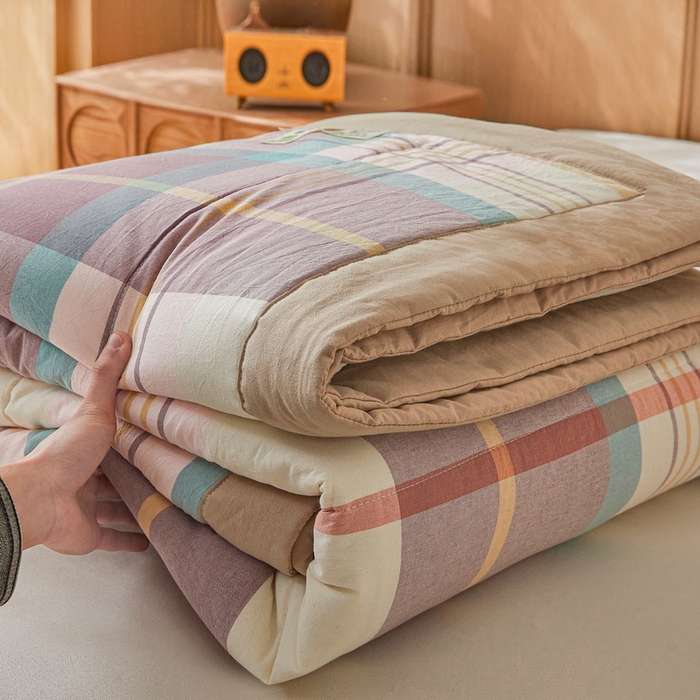 91家纺网 家纺一手货源 找家纺 猎鹿人家纺 A类水洗棉新疆棉花夏被 旭日