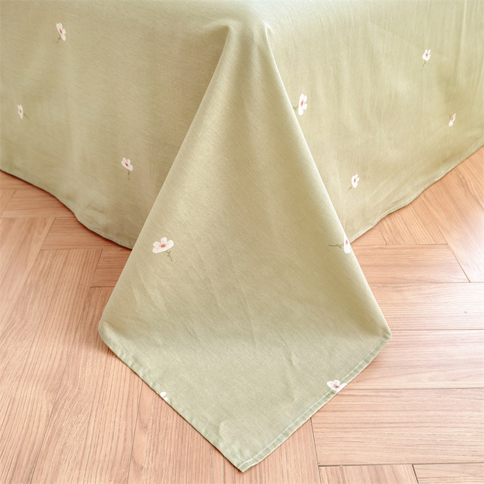 91家纺网 家纺一手货源 找家纺 被窝家纺 2025新款全棉花边大豆夏被四件套 轻纱漫舞