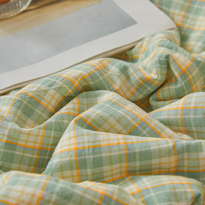 91家纺网 家纺一手货源 找家纺 猎鹿人家纺 A类水洗棉新疆棉花夏被 夏洛特绿