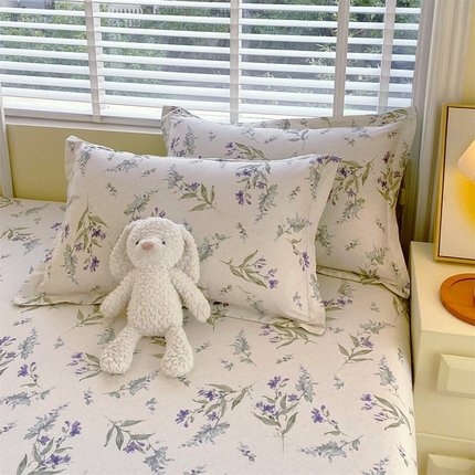 91家纺网 家纺一手货源 找家纺 （总）宝齐莱家纺 2025新款13372全棉印花单品系列-单枕套