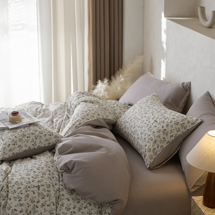 91家纺网 家纺一手货源 找家纺 时年家纺 2025零汗纱™数码印花系列套件 悠然若若