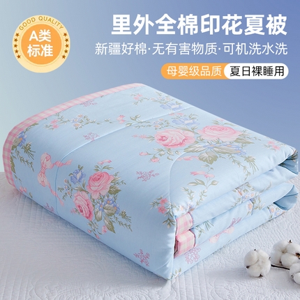 91家纺网 家纺一手货源 找家纺 （总）海洋家纺 2025新款A类里外全棉夏被四件套