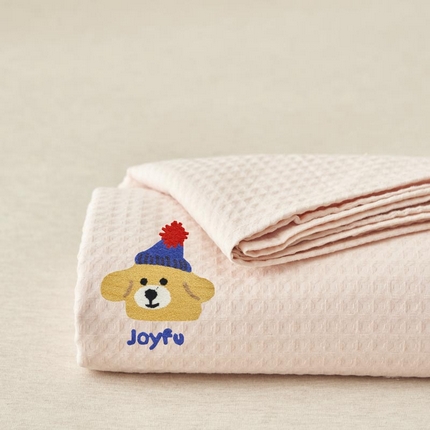 91家纺网 家纺一手货源 找家纺 （总）寐绸家纺 2025新款纯棉华夫格毛巾绣单床笠