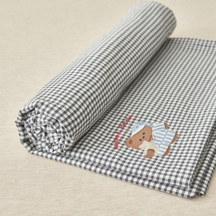 91家纺网 家纺一手货源 找家纺 （总）寐绸家纺 2025新款纯棉色织水洗棉微米格单床笠