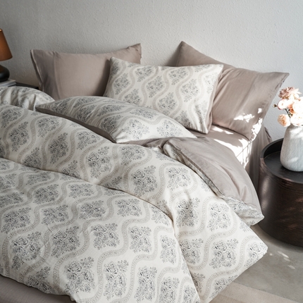 91家纺网 家纺一手货源 找家纺 时年家纺 2025零汗纱™数码印花系列套件 花边情诗