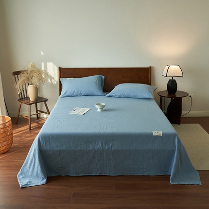 91家纺网 家纺一手货源 找家纺 （总）寐绸家纺 2025新款纯棉双层纱单床单