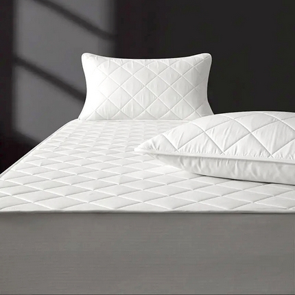 阿牛席业2025新款夹棉床笠席梦思保护罩 白色