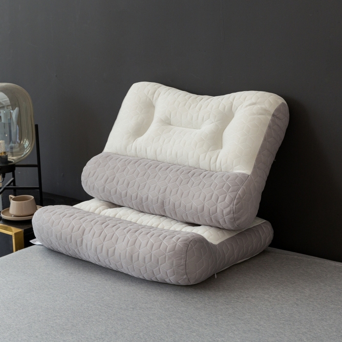 91家纺网 家纺一手货源 找家纺 卓昌枕芯2023热款牵引枕3.0版乳胶层牵引枕枕头枕芯 低枕48*74cm一只1000克