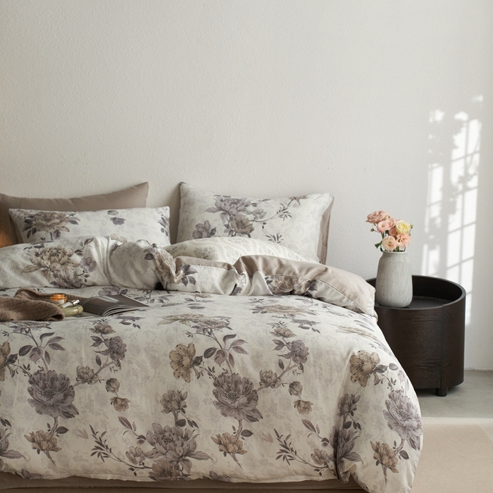 91家纺网 家纺一手货源 找家纺 时年家纺 2025零汗纱™数码印花系列套件 君莱黎