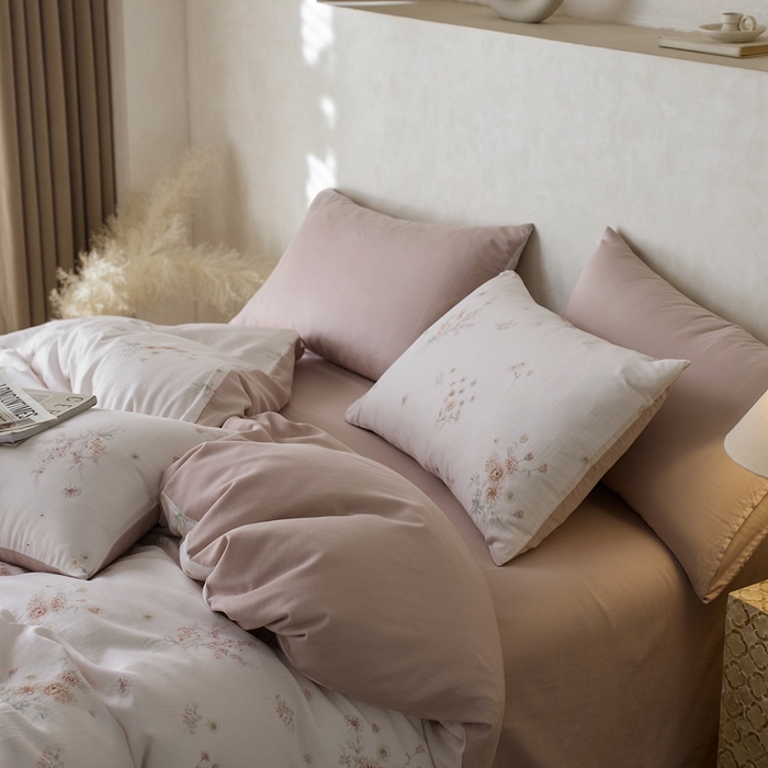 91家纺网 家纺一手货源 找家纺 时年家纺 2025零汗纱™数码印花系列套件 情梦莎