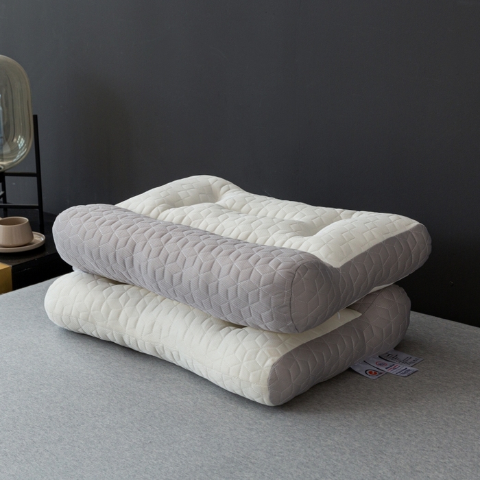 91家纺网 家纺一手货源 找家纺 卓昌枕芯2023热款牵引枕3.0版乳胶层牵引枕枕头枕芯 低枕48*74cm一只900克