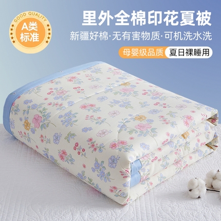 91家纺网 家纺一手货源 找家纺 （总）海洋家纺 2025新款A类里外全棉夏被四件套