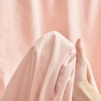 寐绸家纺 2025新款纯棉13372水洗棉单床单 纯色床单-樱沐粉