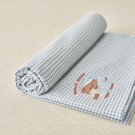 91家纺网 家纺一手货源 找家纺 （总）寐绸家纺 2025新款纯棉色织水洗棉微米格单床笠