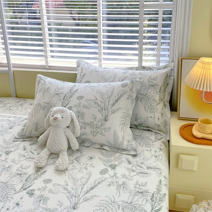 91家纺网 家纺一手货源 找家纺 （总）宝齐莱家纺 2025新款13372全棉印花单品系列-单枕套