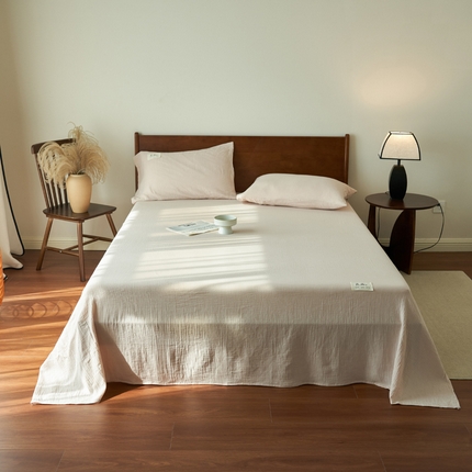 91家纺网 家纺一手货源 找家纺 （总）寐绸家纺 2025新款纯棉双层纱单床单