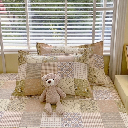 91家纺网 家纺一手货源 找家纺 （总）宝齐莱家纺 2025新款13372全棉印花单品系列-单枕套