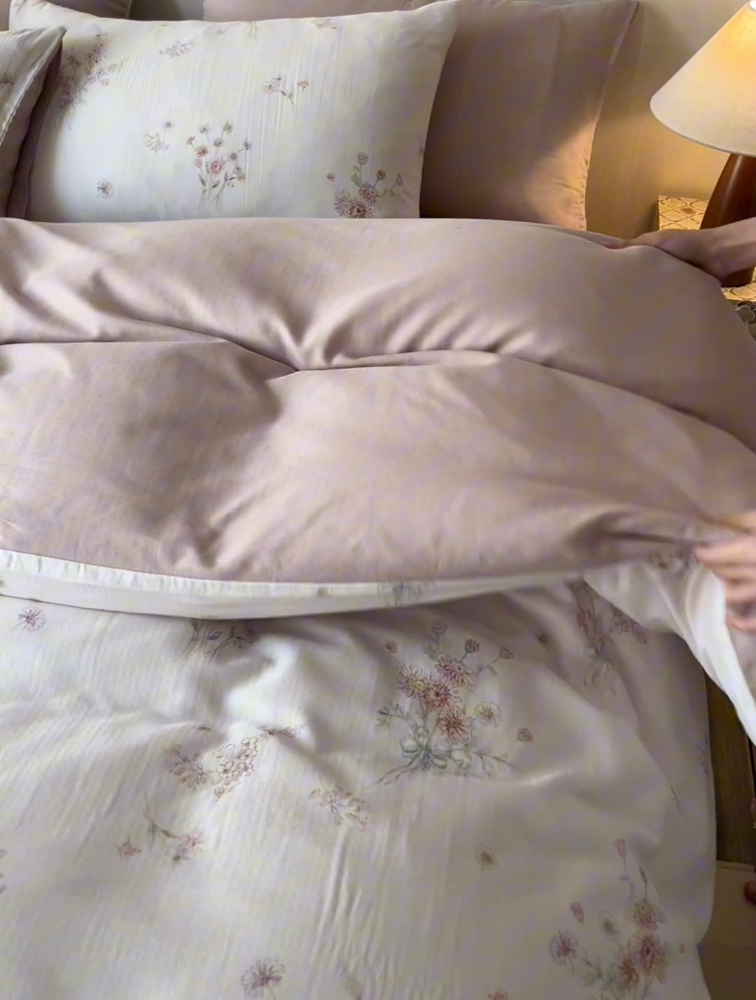 91家纺网 家纺一手货源 找家纺 时年家纺 2025零汗纱™数码印花系列套件 情梦莎