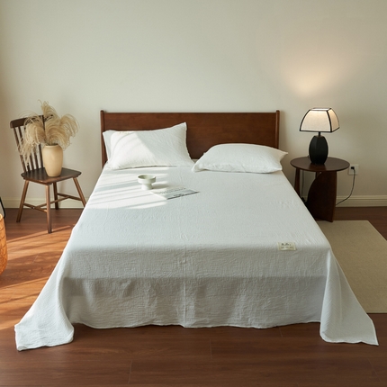 91家纺网 家纺一手货源 找家纺 （总）寐绸家纺 2025新款纯棉双层纱单床单