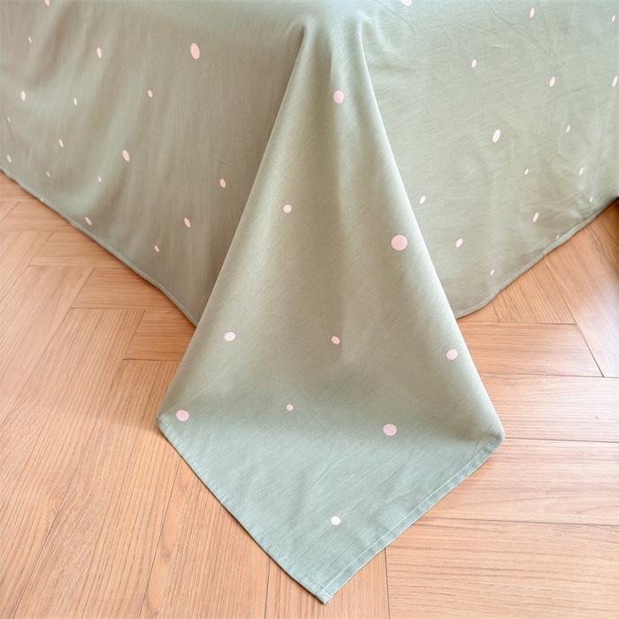 91家纺网 家纺一手货源 找家纺 被窝家纺 2025新款全棉花边大豆夏被四件套 樱花趣