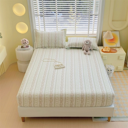 91家纺网 家纺一手货源 找家纺 （总）宝齐莱家纺 2025新款13372全棉印花单品系列-单床笠