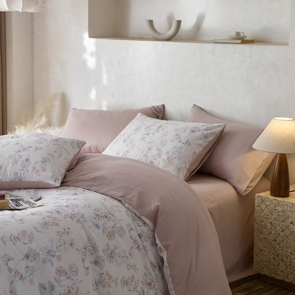 91家纺网 家纺一手货源 找家纺 时年家纺 2025零汗纱™数码印花系列套件 春日梦乡