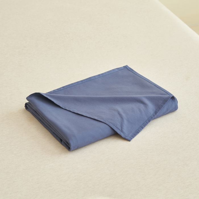 91家纺网 家纺一手货源 找家纺 寐绸家纺 2025新款纯棉13372水洗棉单床单 纯色床单-布鲁兰