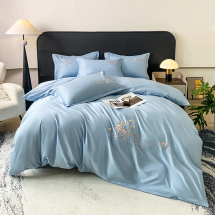 91家纺网 家纺一手货源 找家纺 （总）昊翔家纺 【量大价优】2025新款全棉纯棉长绒棉刺绣绣花四件套【配礼盒提供买家秀】