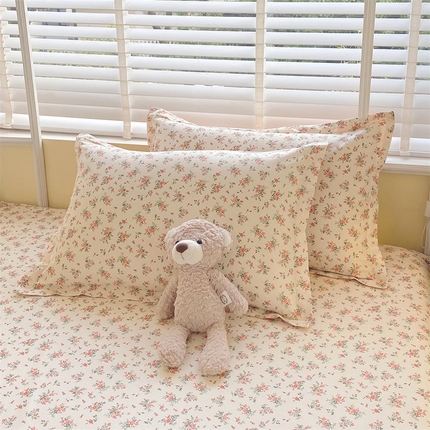 91家纺网 家纺一手货源 找家纺 （总）宝齐莱家纺 2025新款13372全棉印花单品系列-单枕套