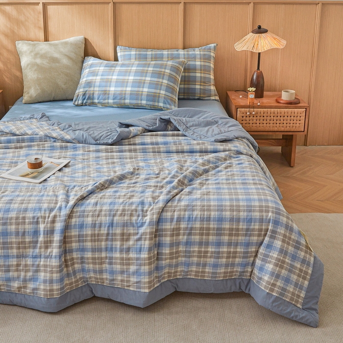 91家纺网 家纺一手货源 找家纺 猎鹿人家纺 A类水洗棉新疆棉花夏被 雅尚