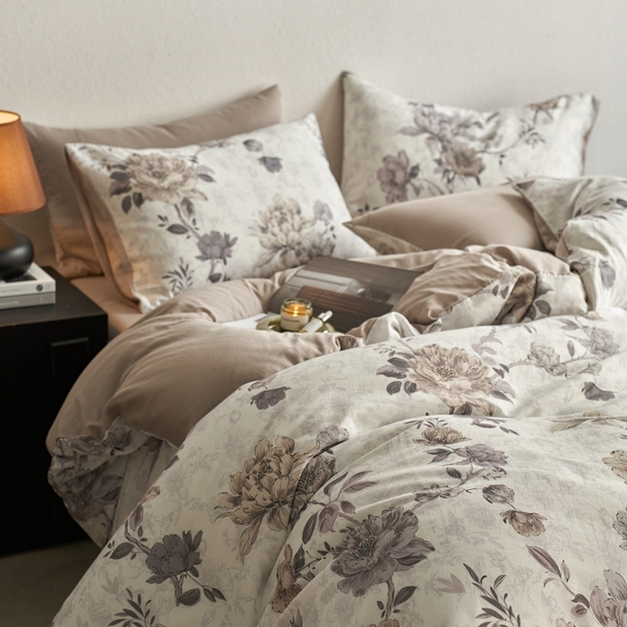 91家纺网 家纺一手货源 找家纺 时年家纺 2025零汗纱™数码印花系列套件 君莱黎