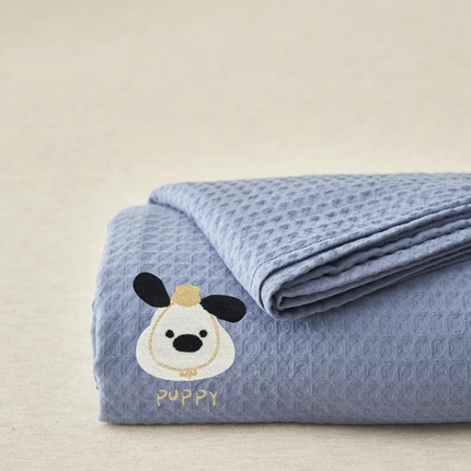 （总）寐绸家纺 2025新款纯棉华夫格毛巾绣单床笠