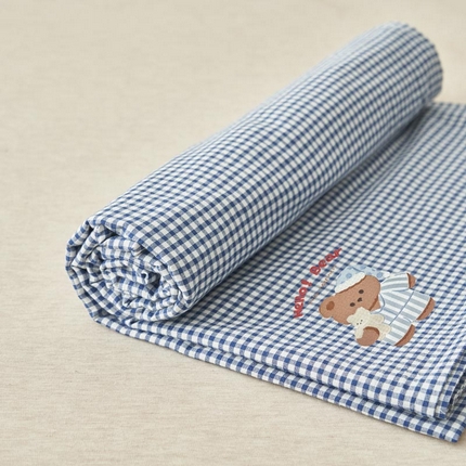 91家纺网 家纺一手货源 找家纺 （总）寐绸家纺 2025新款纯棉色织水洗棉微米格单床笠