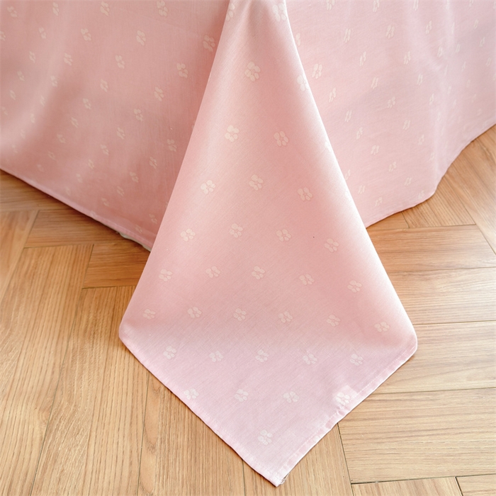 91家纺网 家纺一手货源 找家纺 被窝家纺 2025新款全棉花边大豆夏被四件套 妙语花香